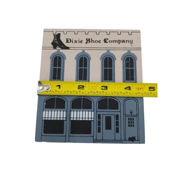 VTG Cat's Meow Village Amish Oak Furniture Dixie Shoe Company Series V Signed - Picture 9 of 9